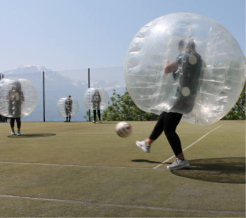 Summer Camp’s newest activity: Bubble Football